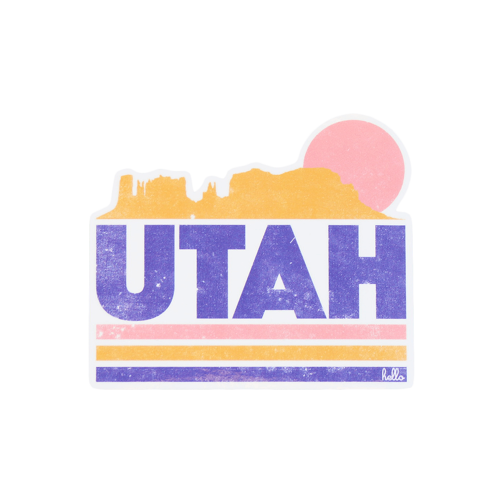 Hello Utah Sticker