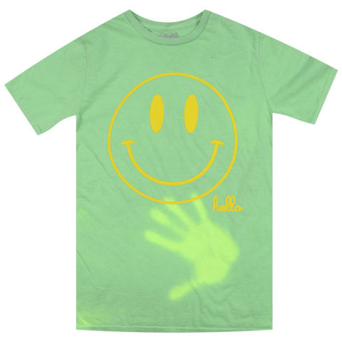 Hello Smiley Green T-Shirt