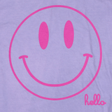 Hello Smiley Lavender T-Shirt